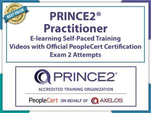 PRINCE2® Practitioner E-learning Self-Paced Training Videos and Official PeopleCert Certification Exam 2 Attempts. Course code: PRINCE2PR-E-2
