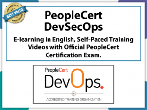 PeopleCert DevSecOps E-learning in English, Self-Paced Training Videos with Official PeopleCert Certification Exam 2 Attempts. Code: DEVSECOPS-E-2