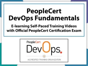 DevOps Fundamentals E-learning in English, Self-Paced Training Videos with Official PeopleCert Certification Exam 2 Attempts. Code: DEVOPSFND-E-2