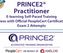 Vidéos de formation à votre rythme d'apprentissage en ligne PRINCE2® 7 Practitioner et tentatives d'examen de certification officielle PeopleCert 2. Code du cours : PRINCE27PR-FR-E-2.